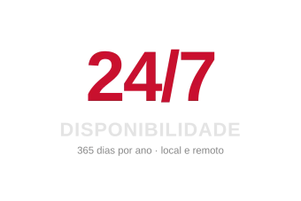 Icono: disponibilidad 24 horas al día, 7 días a la semana, 365 días al año, tanto de forma presencial como remota